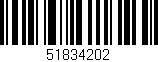 Código de barras (EAN, GTIN, SKU, ISBN): '51834202'