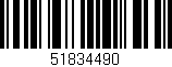Código de barras (EAN, GTIN, SKU, ISBN): '51834490'