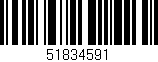 Código de barras (EAN, GTIN, SKU, ISBN): '51834591'