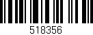 Código de barras (EAN, GTIN, SKU, ISBN): '518356'