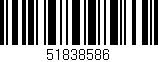 Código de barras (EAN, GTIN, SKU, ISBN): '51838586'