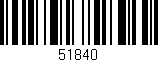 Código de barras (EAN, GTIN, SKU, ISBN): '51840'