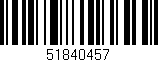 Código de barras (EAN, GTIN, SKU, ISBN): '51840457'