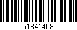 Código de barras (EAN, GTIN, SKU, ISBN): '51841468'