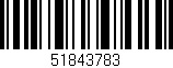 Código de barras (EAN, GTIN, SKU, ISBN): '51843783'