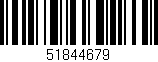 Código de barras (EAN, GTIN, SKU, ISBN): '51844679'