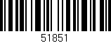 Código de barras (EAN, GTIN, SKU, ISBN): '51851'