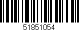 Código de barras (EAN, GTIN, SKU, ISBN): '51851054'