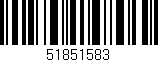 Código de barras (EAN, GTIN, SKU, ISBN): '51851583'