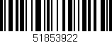 Código de barras (EAN, GTIN, SKU, ISBN): '51853922'