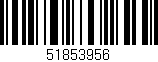 Código de barras (EAN, GTIN, SKU, ISBN): '51853956'