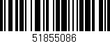 Código de barras (EAN, GTIN, SKU, ISBN): '51855086'