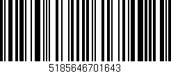 Código de barras (EAN, GTIN, SKU, ISBN): '5185646701643'