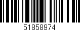 Código de barras (EAN, GTIN, SKU, ISBN): '51858974'
