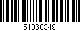 Código de barras (EAN, GTIN, SKU, ISBN): '51860349'