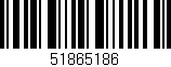 Código de barras (EAN, GTIN, SKU, ISBN): '51865186'