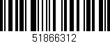 Código de barras (EAN, GTIN, SKU, ISBN): '51866312'