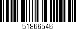 Código de barras (EAN, GTIN, SKU, ISBN): '51866546'