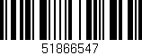 Código de barras (EAN, GTIN, SKU, ISBN): '51866547'