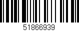 Código de barras (EAN, GTIN, SKU, ISBN): '51866939'