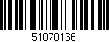 Código de barras (EAN, GTIN, SKU, ISBN): '51878166'