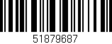 Código de barras (EAN, GTIN, SKU, ISBN): '51879687'