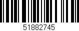 Código de barras (EAN, GTIN, SKU, ISBN): '51882745'