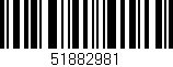 Código de barras (EAN, GTIN, SKU, ISBN): '51882981'
