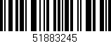 Código de barras (EAN, GTIN, SKU, ISBN): '51883245'