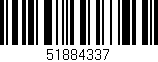 Código de barras (EAN, GTIN, SKU, ISBN): '51884337'