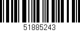 Código de barras (EAN, GTIN, SKU, ISBN): '51885243'