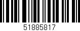 Código de barras (EAN, GTIN, SKU, ISBN): '51885817'