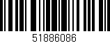 Código de barras (EAN, GTIN, SKU, ISBN): '51886086'