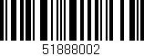 Código de barras (EAN, GTIN, SKU, ISBN): '51888002'