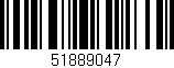 Código de barras (EAN, GTIN, SKU, ISBN): '51889047'