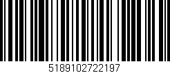 Código de barras (EAN, GTIN, SKU, ISBN): '5189102722197'