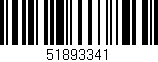 Código de barras (EAN, GTIN, SKU, ISBN): '51893341'