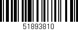 Código de barras (EAN, GTIN, SKU, ISBN): '51893810'