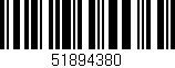 Código de barras (EAN, GTIN, SKU, ISBN): '51894380'