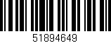 Código de barras (EAN, GTIN, SKU, ISBN): '51894649'