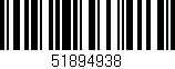 Código de barras (EAN, GTIN, SKU, ISBN): '51894938'