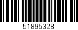 Código de barras (EAN, GTIN, SKU, ISBN): '51895328'