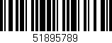 Código de barras (EAN, GTIN, SKU, ISBN): '51895789'