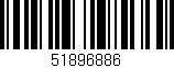 Código de barras (EAN, GTIN, SKU, ISBN): '51896886'
