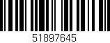 Código de barras (EAN, GTIN, SKU, ISBN): '51897645'