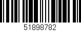 Código de barras (EAN, GTIN, SKU, ISBN): '51898782'