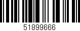 Código de barras (EAN, GTIN, SKU, ISBN): '51899666'