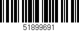 Código de barras (EAN, GTIN, SKU, ISBN): '51899691'