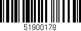 Código de barras (EAN, GTIN, SKU, ISBN): '51900178'