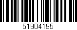 Código de barras (EAN, GTIN, SKU, ISBN): '51904195'